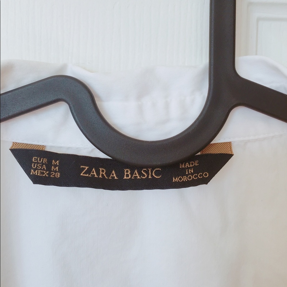 Zara basic white blouse - Picture 2 of 4